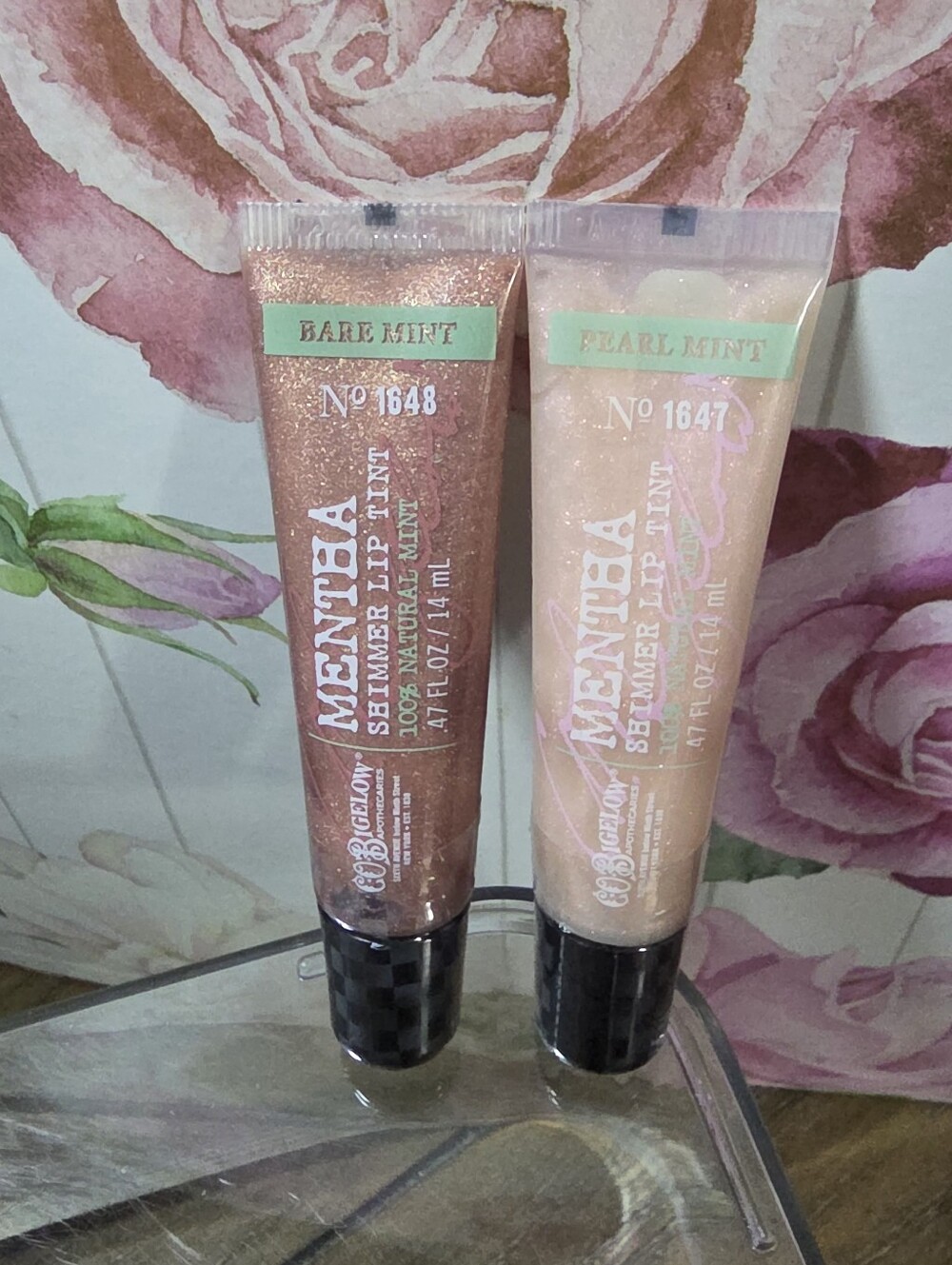 Bare Mint + Pearl Mint • C.O. Bigelow Lip Gloss